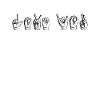 Sign Language Love Love You