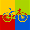 Vélo de style pop-art