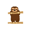 Denne jenta elsker Sloths klær Tee Gift dovendyr