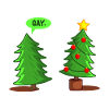 Christmas fir tree Funny