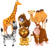 Zootiere Safari Wildnis