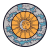 Sun and Moon in the Clouds