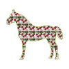 Christmas motif horse
