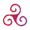 Celtic Symbol Triskele Dreierspirale New