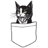 Cats - Angry Cat Pocket