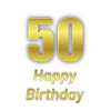 50 års tillykke med fødselsdagen - 50 års fødselsdag