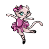 Mignon chat ballerine