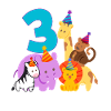 Jungle 3rd Birthday Boys Zoo