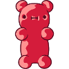 Suesses rotes Gummibaerchen