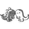 2 dinosaur friends