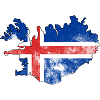 Iceland Flag Grunge