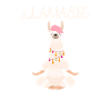 Le lama drôle médite
