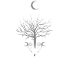 Occult Moon Tree Dark Autumn