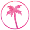 palm tree pink design