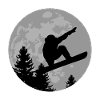 Snowboard Moon Freestyle Snowboarding Gift