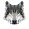 POLYGON WOLF MYTH FANTASY Husky