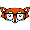Geek fox head