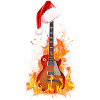 Christmas Guitar Santa
