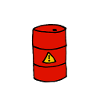 Fass, Comicstyle, Umweltverschmutzung, Gefahrgut