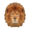 Lion polygone nature géométrique nature