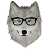 wild animal with glasses V02
