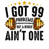 Gold Barbell Stars Gym Tee