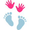 Baby hands and feet