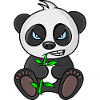grumpy panda, panda bear, mad panda, for babies