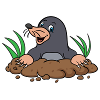 Maulwurf - Comic - Cartoon - Geschenkidee
