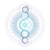 Sacred Geometry Metatron's Cube Gradient