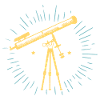 Telescope Retro Astronomy Gift Idea