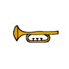 Trumpet, cartoon