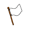 White flag, banner