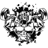Lion Gym Beast Fitness Muscoloso