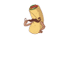 Neato Burrito-Schnurrbart-Mann-kühler geschmackvoller Taco-Esser