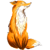 Fox sitting