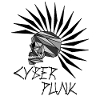 cyber punk scull