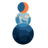 Snow man landscape