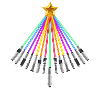 Lightsaber Christmas Tree
