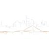 Frankfurt skyline lineart
