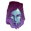 Blue woman