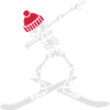 Dab dabbing skeleton ski skiing