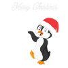 Weihnachtsmotiv Merry Christmas Weihnachtspinguin