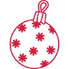 Weihnachtsschmuck Christbaumkugel Design