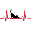 Cute Cat & Heartbeat, Heart
