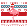Ugly Christmas flamingo