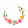 Customizable Floral Wreath Romantic