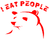 funny bear i eat people