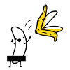 Striptease banana