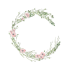 Customizable small floral wreath